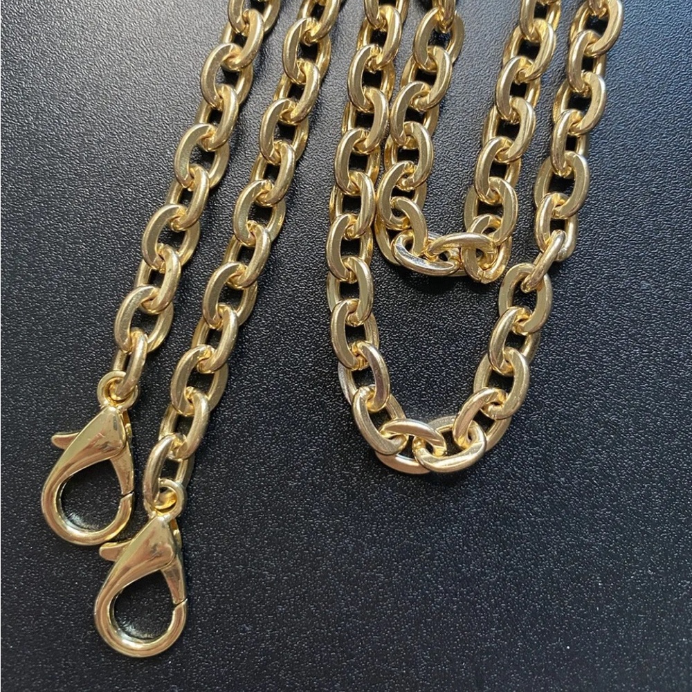 crossbody metal Chain Replacement strap gold 46”